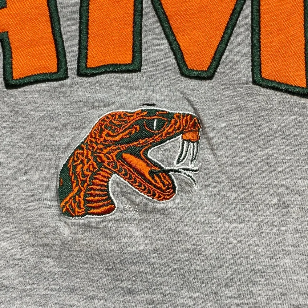 Champion FAMU TShirt XL Mens Gray Florida A&M University Rattlers Applique Logo - Picture 3 of 8